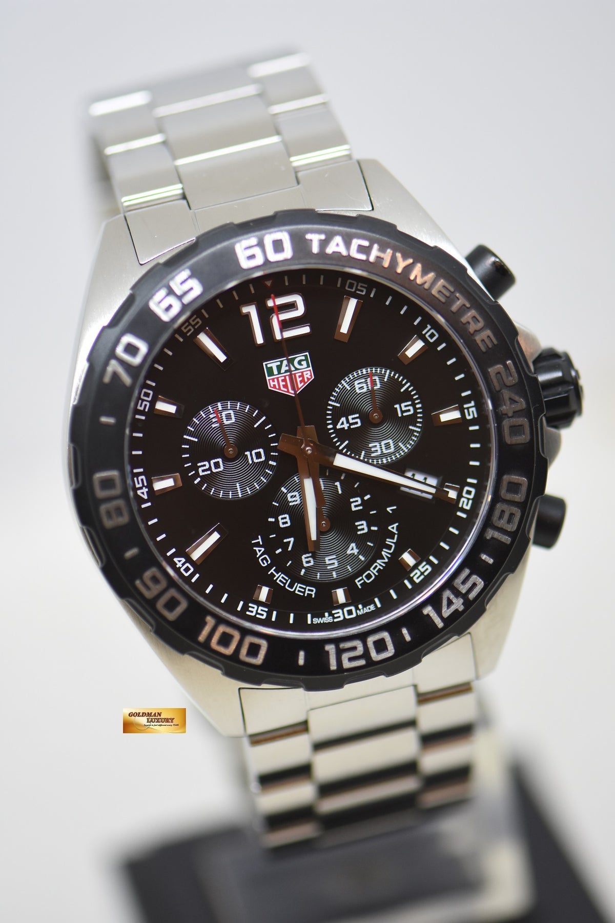 [SOLD] TAG HEUER FORMULA 1 CHRONOGRAPH STEEL IN BRACELET QUARTZ CAZ1010 (MINT)