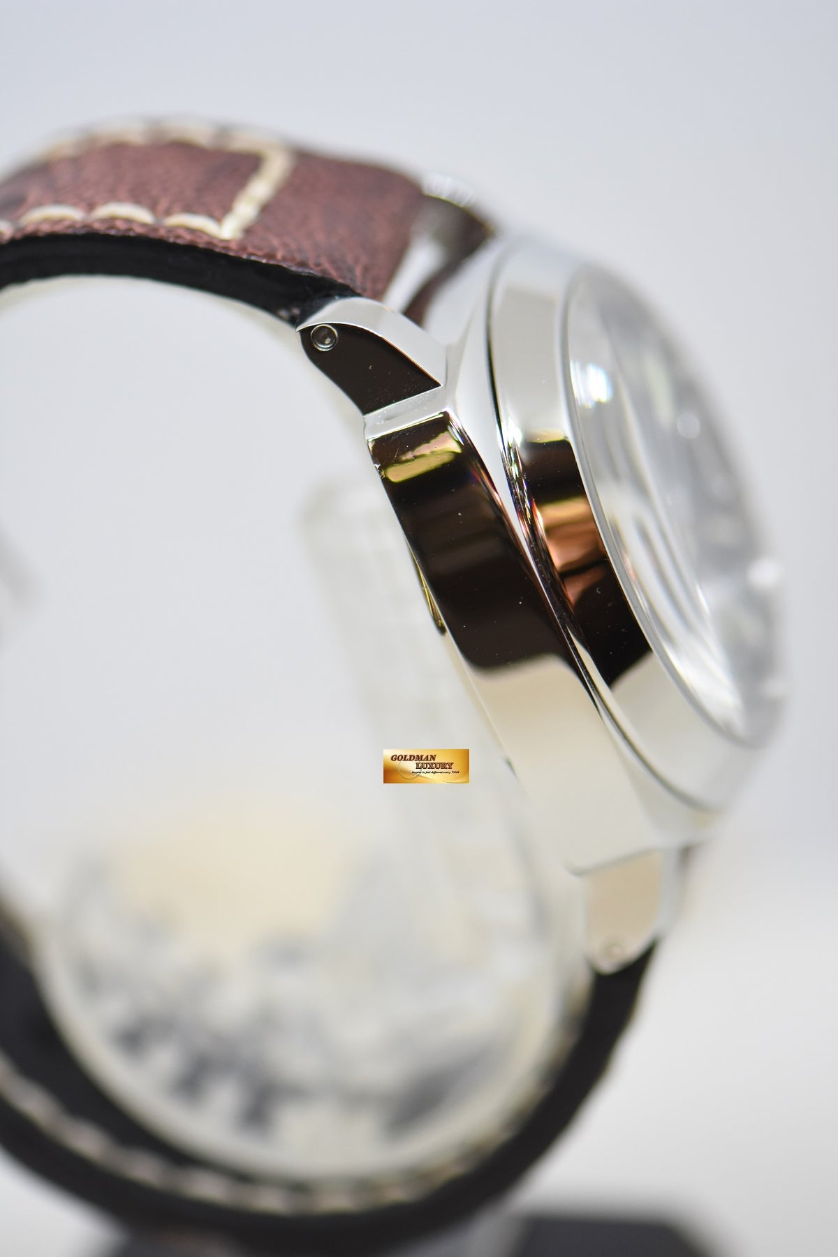 [SOLD] PANERAI LUMINOR GMT 44mm STEEL IN LEATHER BLACK DIAL AUTOMATIC PAM 88 (MINT)