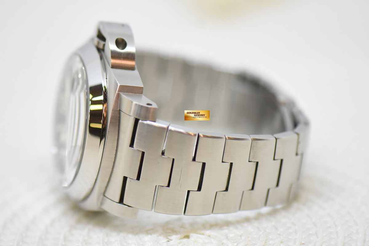 [SOLD] PANERAI LUMINOR 1950 GMT 44mm STEEL IN BRACELET BLACK DIAL AUTOMATIC PAM 297 (MINT)