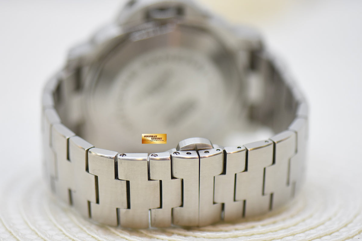 [SOLD] PANERAI LUMINOR 1950 GMT 44mm STEEL IN BRACELET BLACK DIAL AUTOMATIC PAM 297 (MINT)