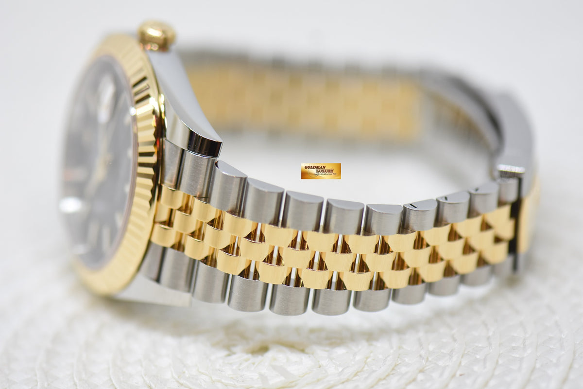 [SOLD] ROLEX OYSTER PERPETUAL 41mm GOLD / STEEL IN JUBILEE BRACELET BLACK DIAL AUTOMATIC 126333 (NEW-UNWORN)