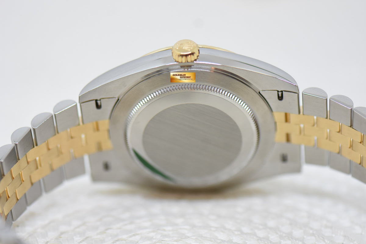 [SOLD] ROLEX OYSTER PERPETUAL 41mm GOLD / STEEL IN JUBILEE BRACELET BLACK DIAL AUTOMATIC 126333 (NEW-UNWORN)