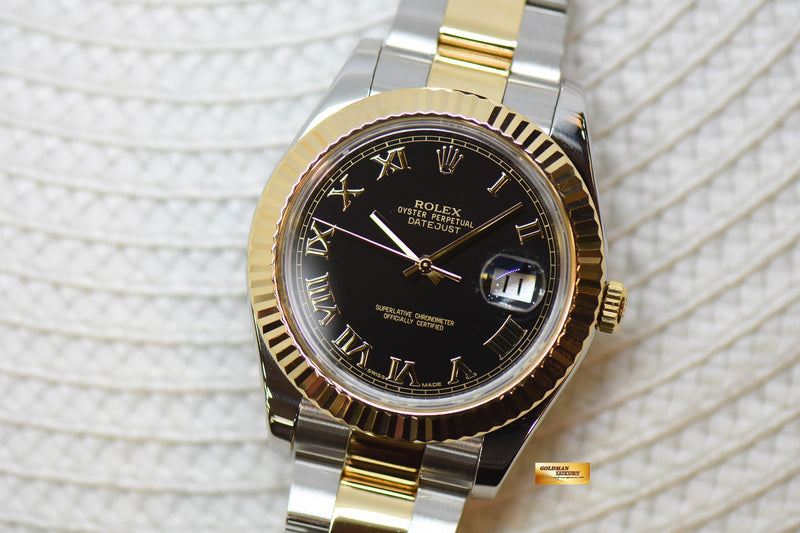 ROLEX OYSTER PERPETUAL DATEJUST II 41mm GOLD STEEL IN OYSTER