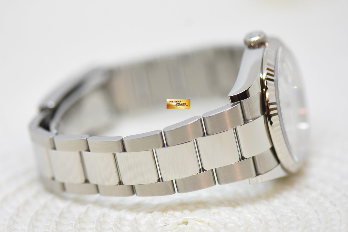 [SOLD] ROLEX OYSTER PERPETUAL 36mm STEEL IN OYSTER BRACELET MOP DIAMOND DIAL AUTOMATIC 126234 (NEW-UNWORN)