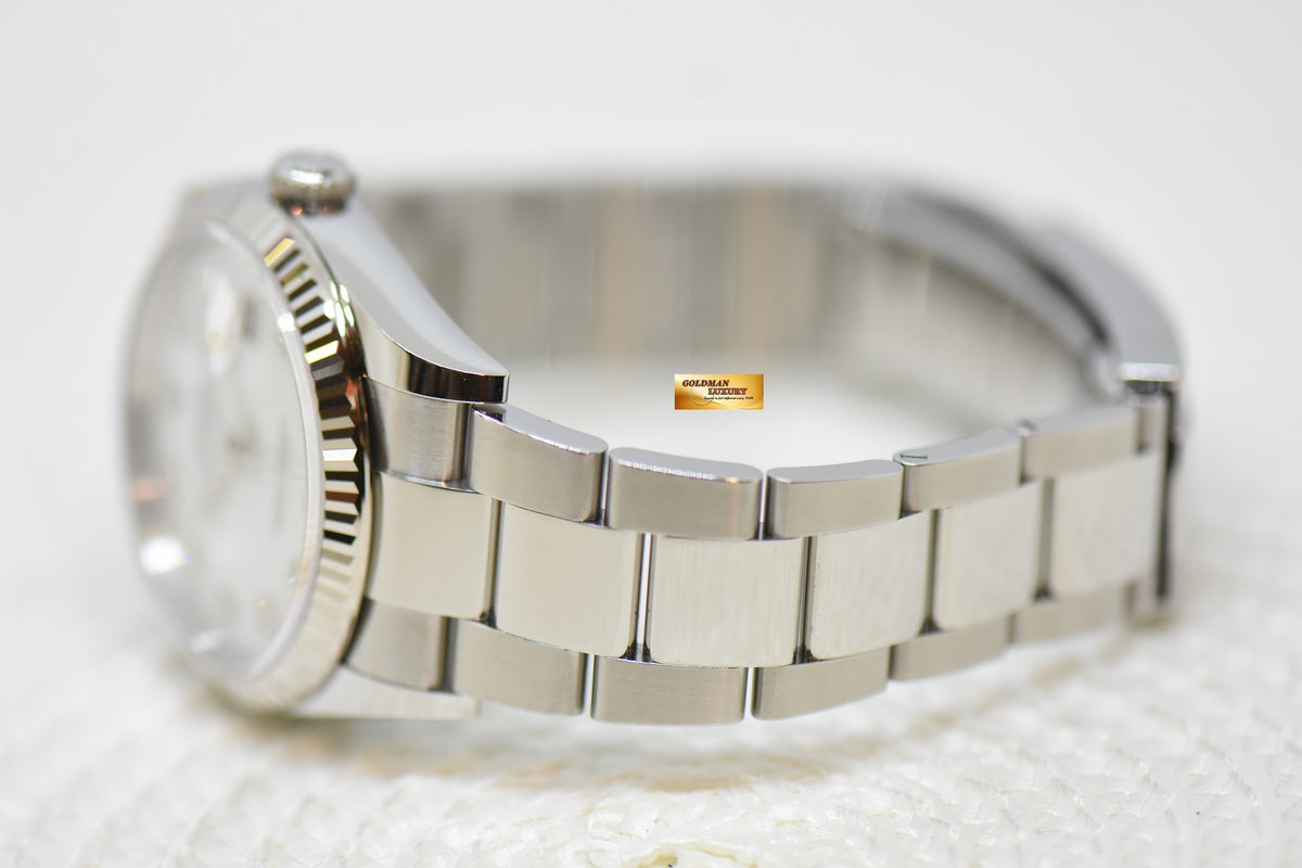 [SOLD] ROLEX OYSTER PERPETUAL 36mm STEEL IN OYSTER BRACELET MOP DIAMOND DIAL AUTOMATIC 126234 (NEW-UNWORN)