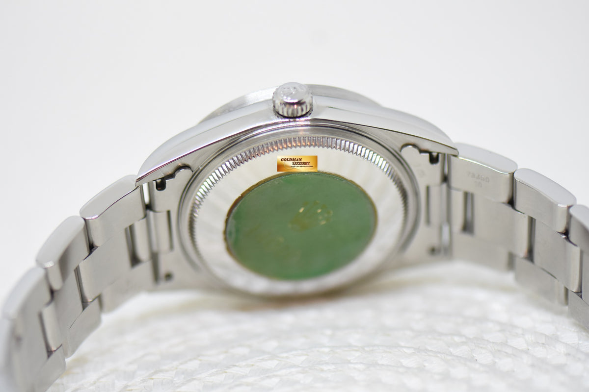 [SOLD] ROLEX OYSTER PERPETUAL AIR-KING 34mm PRECISION STEEL BLUE DIAL 14010 (MINT)