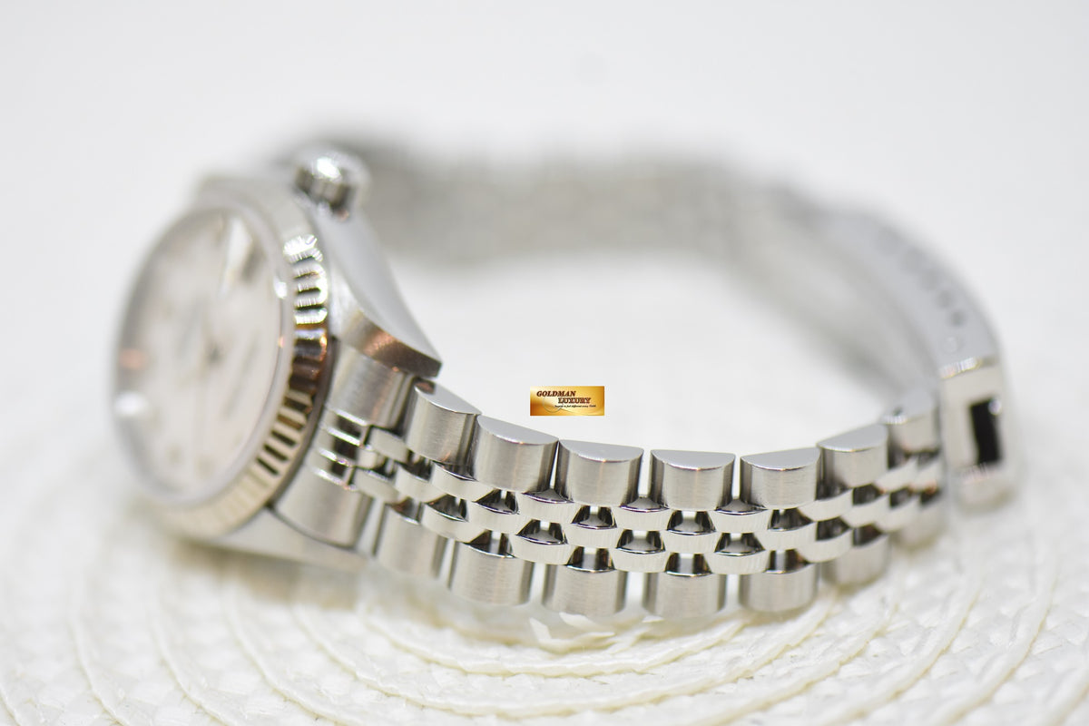 [SOLD] ROLEX OYSTER DATEJUST 26mm STEEL IN JUBILEE BRACELET MOP DIAL 79174 (MINT)