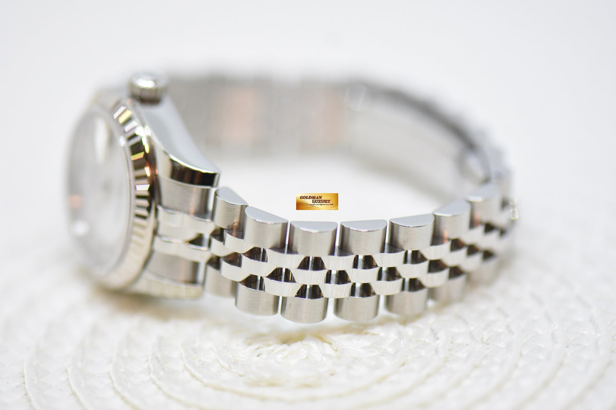 [SOLD] ROLEX OYSTER DATEJUST 26mm STEEL IN JUBILEE BRACELET MOP ROMAN DIAL 179174 (MINT)