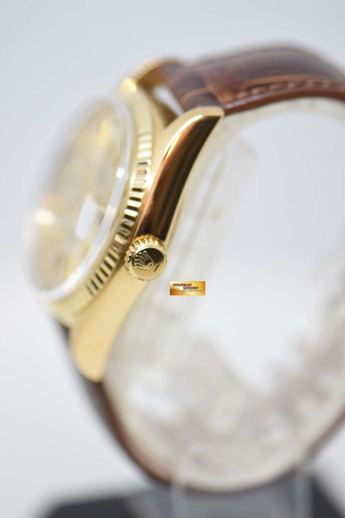 [SOLD] ROLEX OYSTER PERPETUAL DAY-DATE 36mm YELLOW GOLD GOLD DIAL (NON-QUICK-SET DATE) 1803 [HEAD ONLY] (VINTAGE)