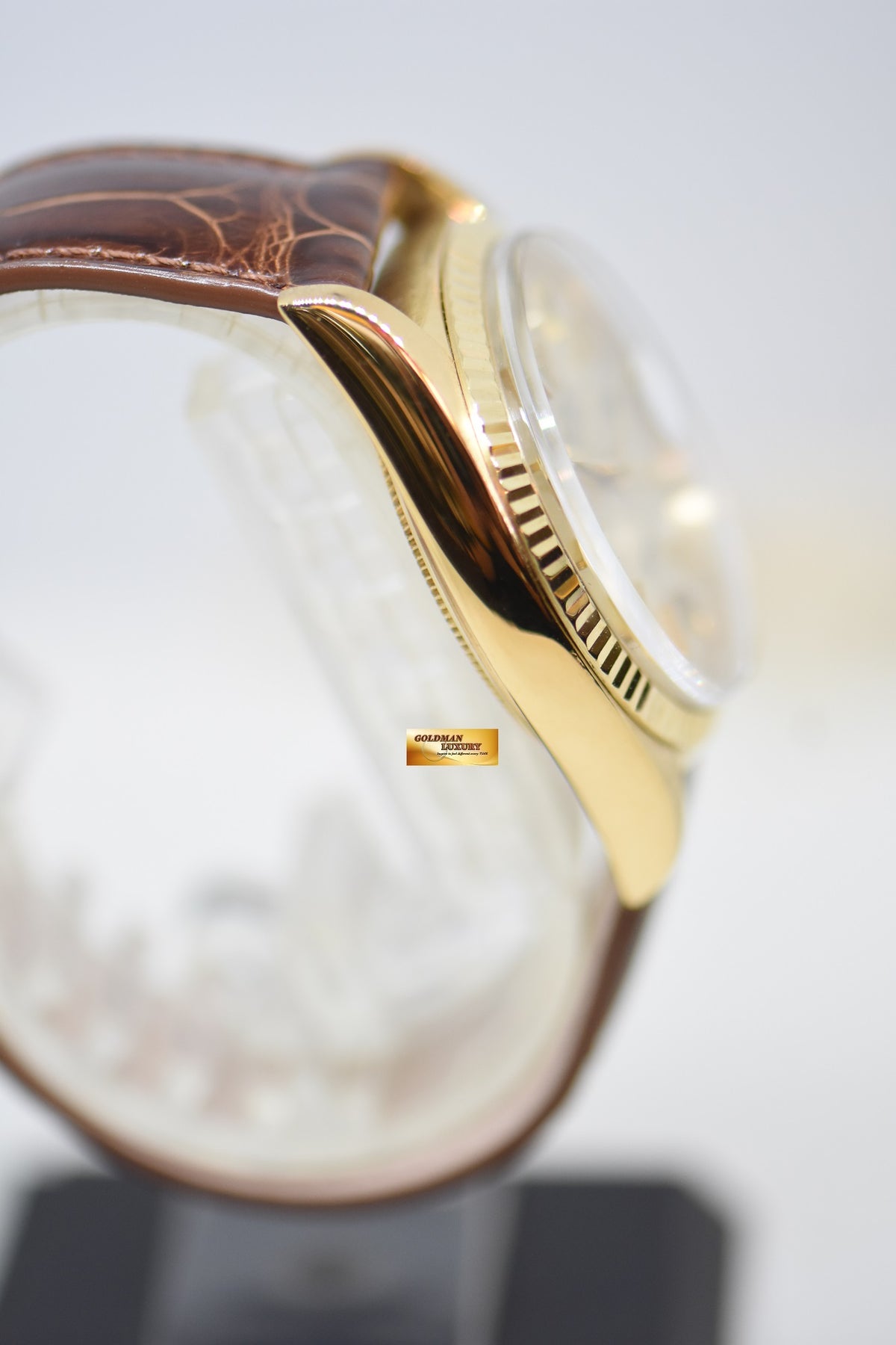[SOLD] ROLEX OYSTER PERPETUAL DAY-DATE 36mm YELLOW GOLD GOLD DIAL (NON-QUICK-SET DATE) 1803 [HEAD ONLY] (VINTAGE)