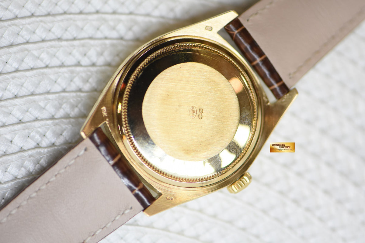 [SOLD] ROLEX OYSTER PERPETUAL DAY-DATE 36mm YELLOW GOLD GOLD DIAL (NON-QUICK-SET DATE) 1803 [HEAD ONLY] (VINTAGE)