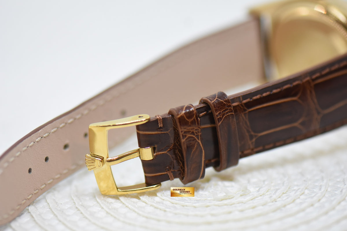 [SOLD] ROLEX OYSTER PERPETUAL DAY-DATE 36mm YELLOW GOLD GOLD DIAL (NON-QUICK-SET DATE) 1803 [HEAD ONLY] (VINTAGE)