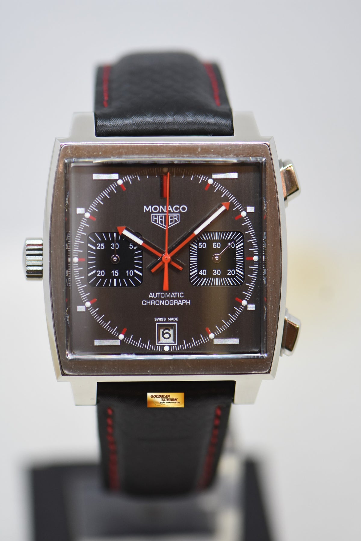 [SOLD] TAG HEUER MONACO CALIBRE 11 CHRONOGRAPH GREY DIAL LIMITED EDITION OF 1860 AUTOMATIC CAW211B (MINT)