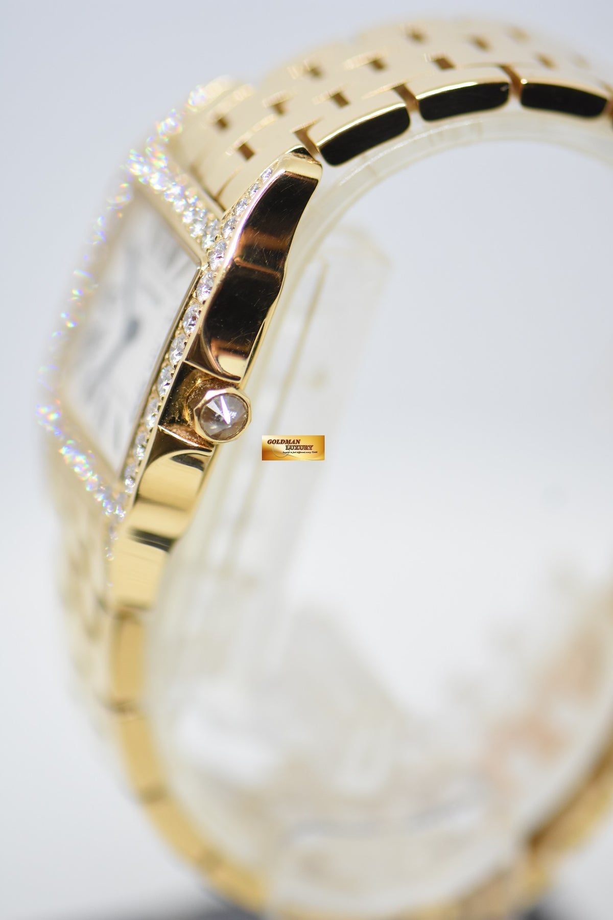[SOLD] CARTIER SANTOS DEMOISELLE 18K ROSE GOLD IN BRACELET DIAMOND QUARTZ 2702 (MINT)