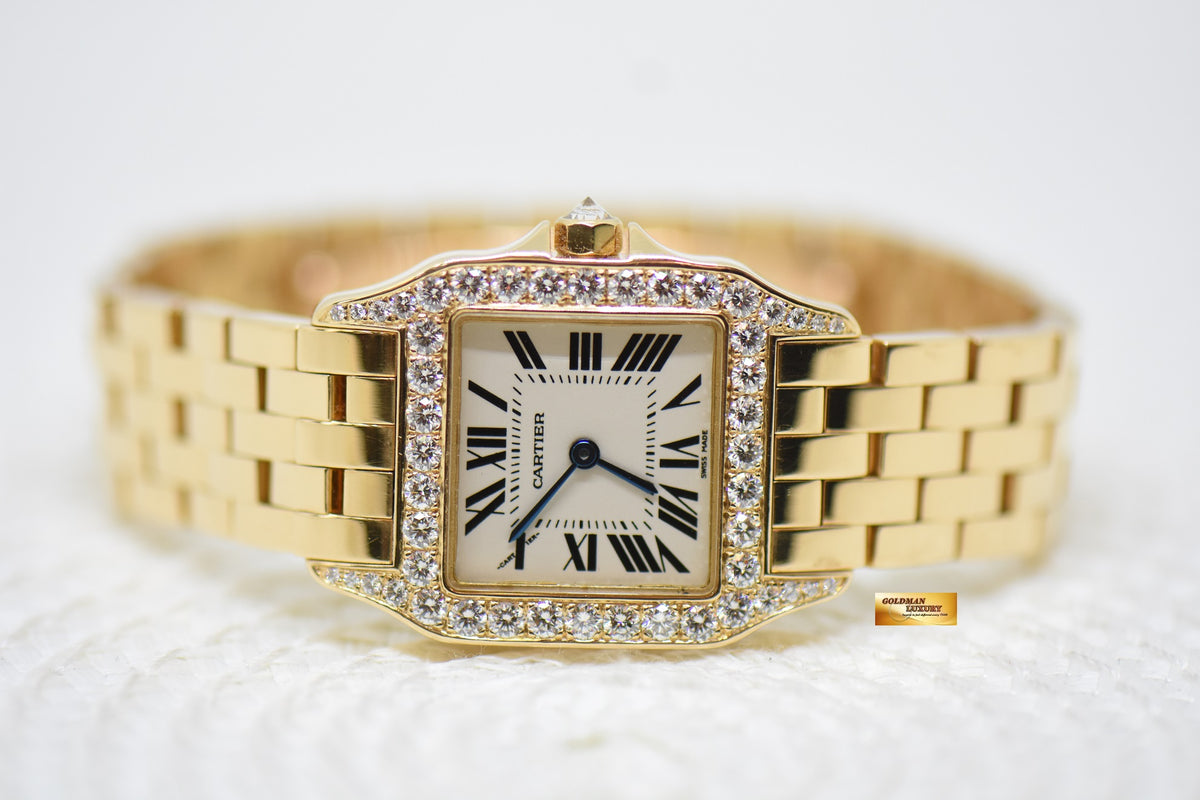 [SOLD] CARTIER SANTOS DEMOISELLE 18K ROSE GOLD IN BRACELET DIAMOND QUARTZ 2702 (MINT)