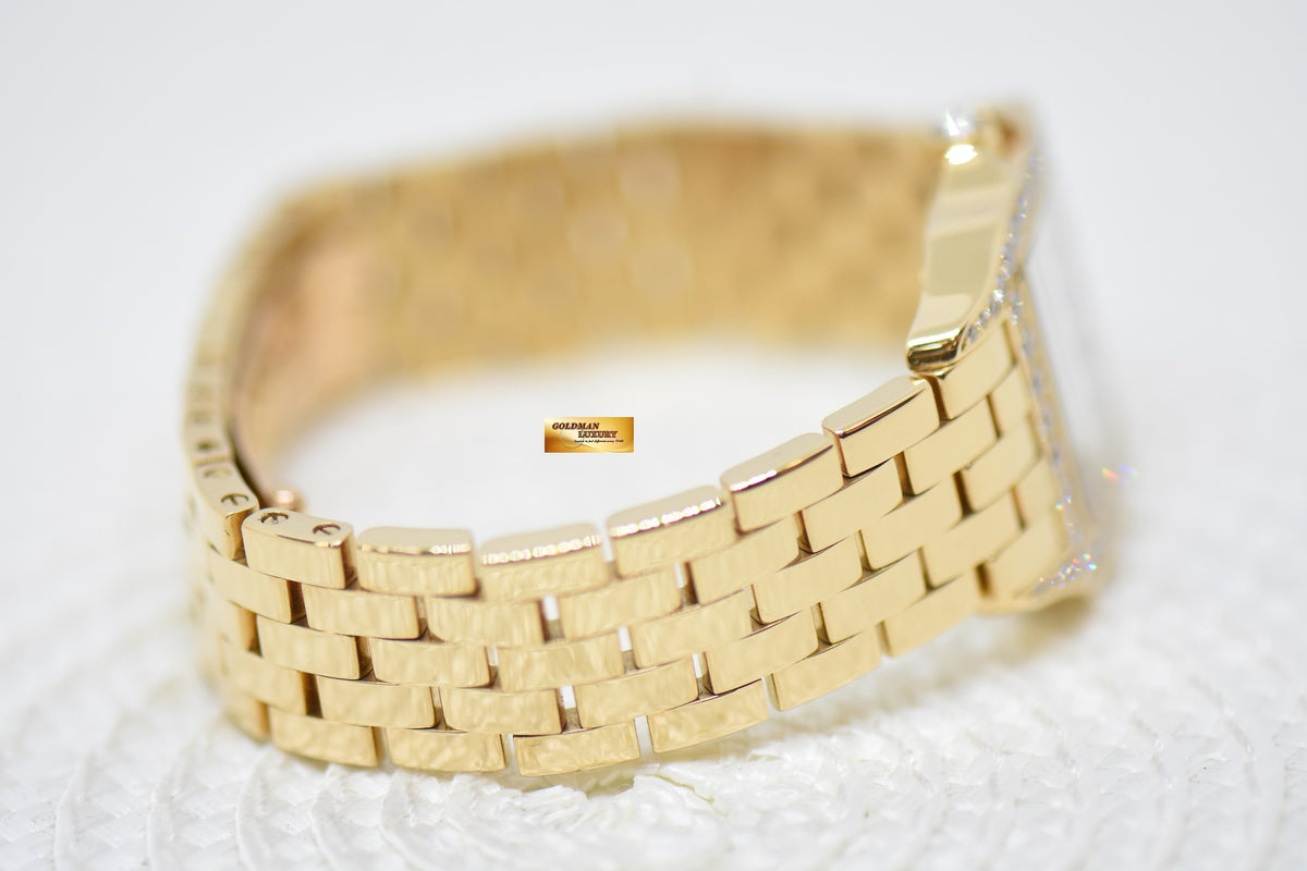 [SOLD] CARTIER SANTOS DEMOISELLE 18K ROSE GOLD IN BRACELET DIAMOND QUARTZ 2702 (MINT)
