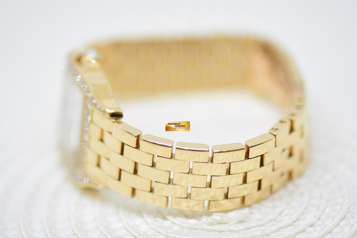 [SOLD] CARTIER SANTOS DEMOISELLE 18K ROSE GOLD IN BRACELET DIAMOND QUARTZ 2702 (MINT)