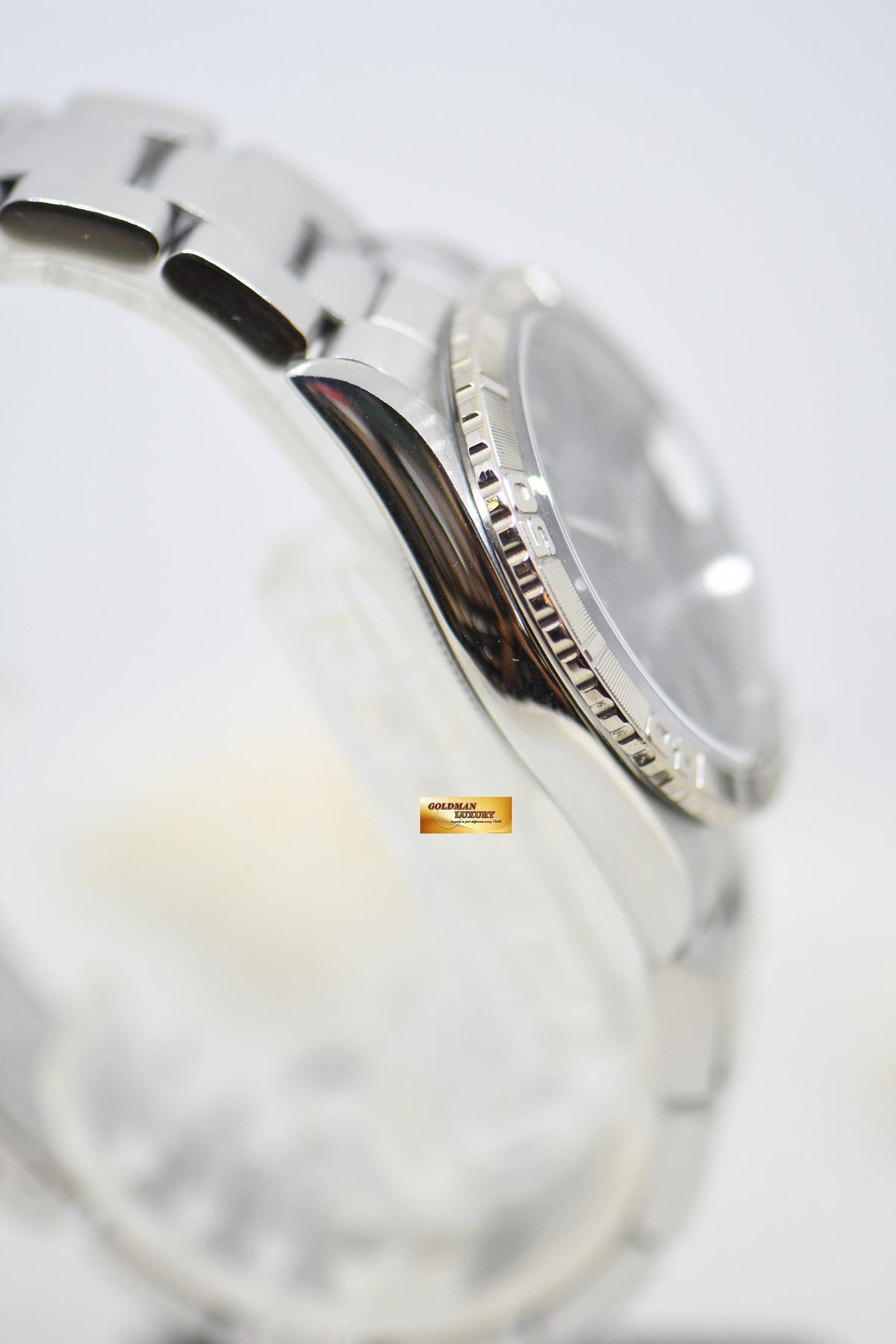 [SOLD] ROLEX OYSTER DATEJUST 36mm TURN-O-GRAPH STEEL IN OYSTER BRACELET BLACK DIAL 16264 (MINT)