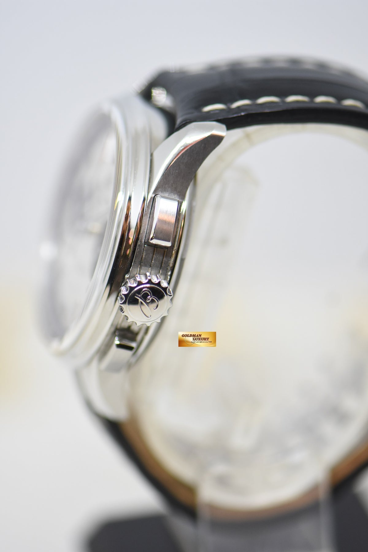 [SOLD] BREITLING PREMIER B01 CHRONOGRAPH 42mm STEEL IN LEATHER STRAP CREAM DIAL AB0118 (MINT)