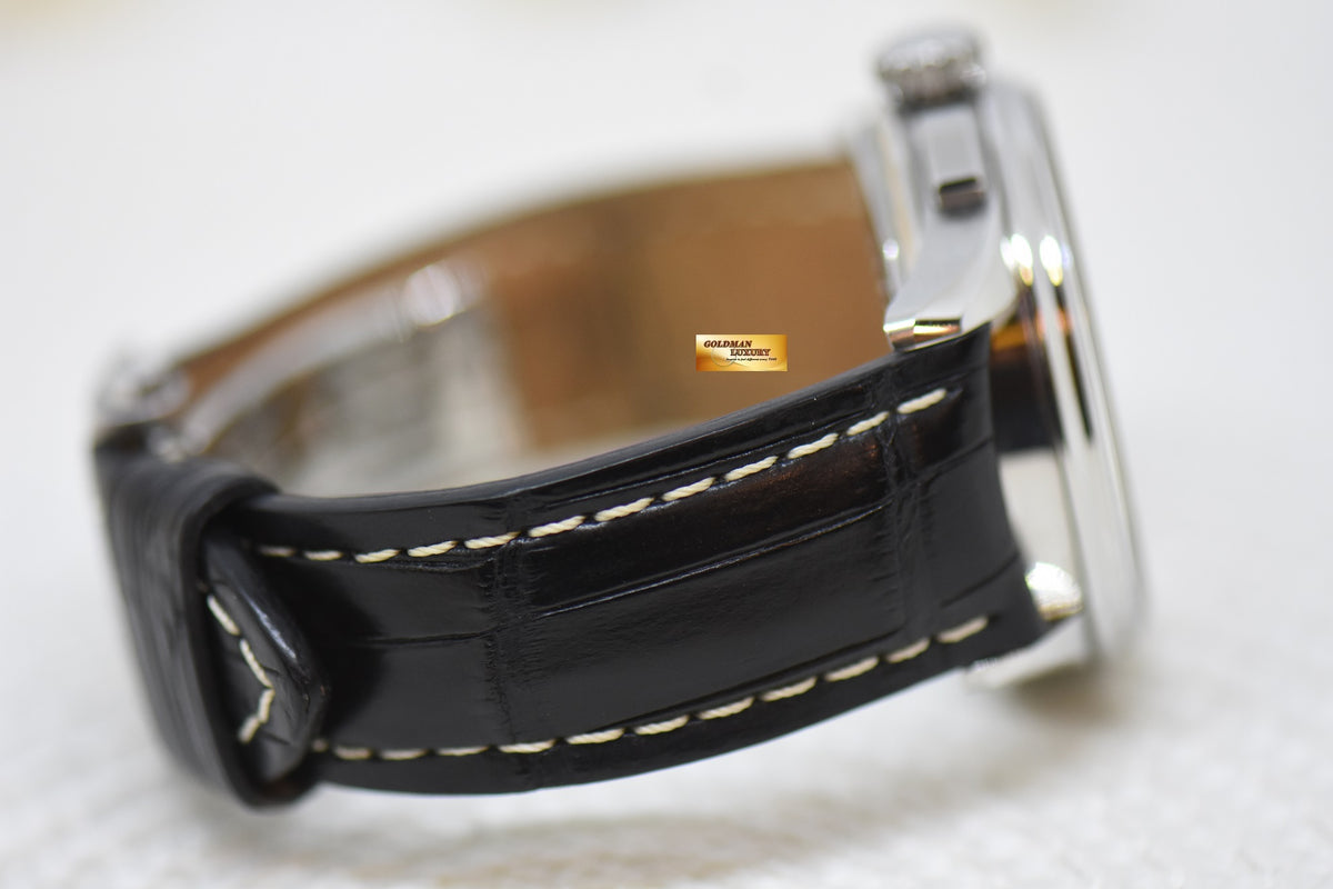 [SOLD] BREITLING PREMIER B01 CHRONOGRAPH 42mm STEEL IN LEATHER STRAP CREAM DIAL AB0118 (MINT)