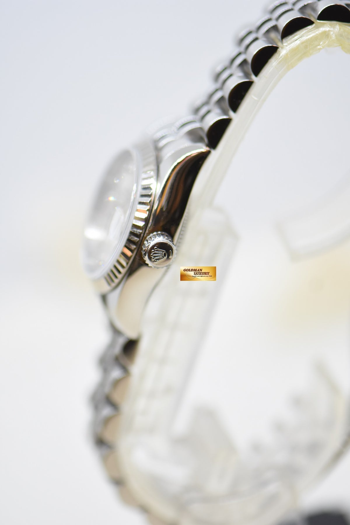 [SOLD] ROLEX OYSTER DATEJUST 26mm STEEL IN JUBILEE BRACELET SILVER DIAMOND DIAL 179174 (MINT)