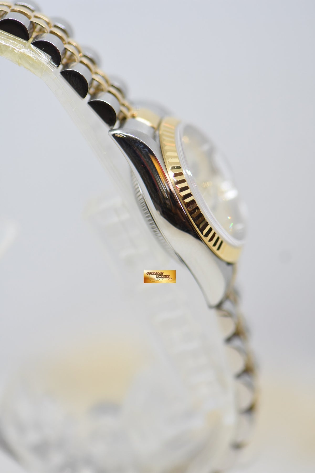 [SOLD] ROLEX OYSTER PERPETUAL DATEJUST 26mm MOP DIAMOND DIAL HALF GOLD IN JUBILEE BRACELET 79173 (MINT)