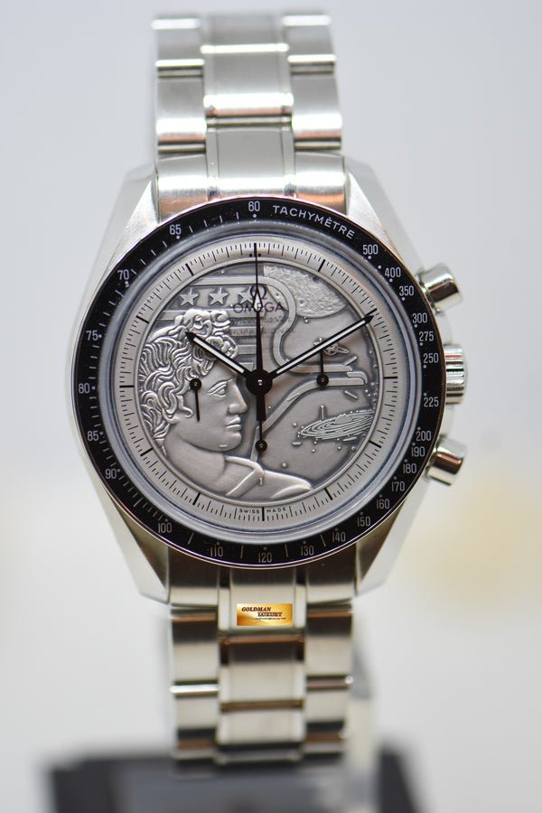 [SOLD] OMEGA SPEEDMASTER CHRONOGRAPH MOONWATCH APOLLO 17 SILVER COIN “ZEUS” DIAL 40TH ANNIVERSARY LIMITED EDITION (NEW-UNWORN)