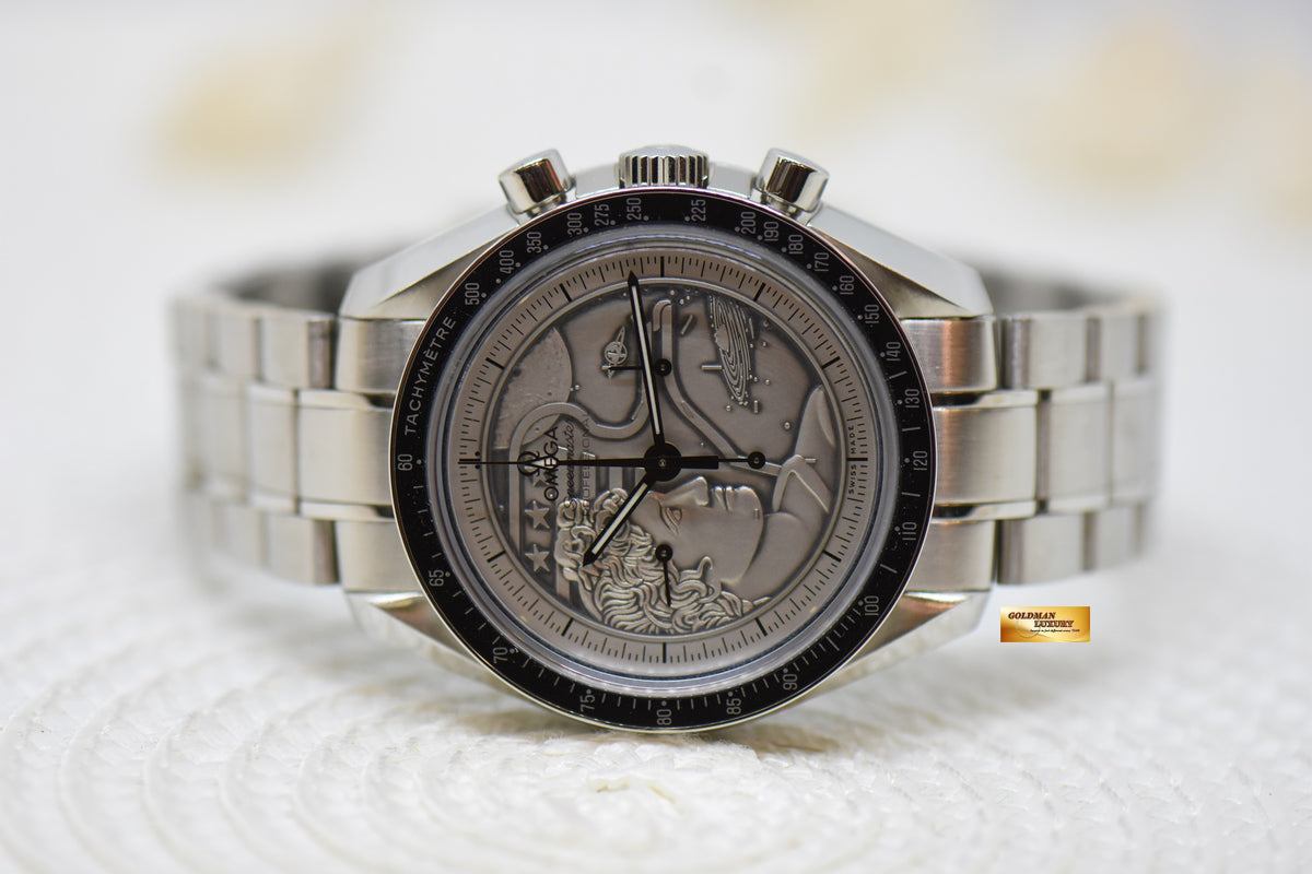 [SOLD] OMEGA SPEEDMASTER CHRONOGRAPH MOONWATCH APOLLO 17 SILVER COIN “ZEUS” DIAL 40TH ANNIVERSARY LIMITED EDITION (NEW-UNWORN)