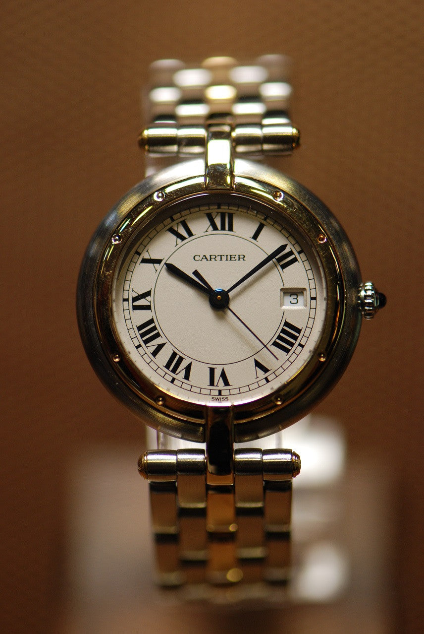 [SOLD] CARTIER PANTHERE LADIES HALF-GOLD QUARTZ (Mint)