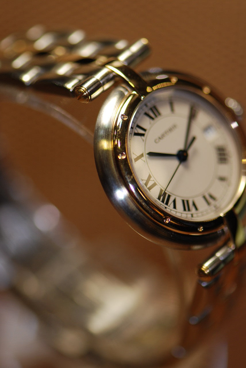 [SOLD] CARTIER PANTHERE LADIES HALF-GOLD QUARTZ (Mint)