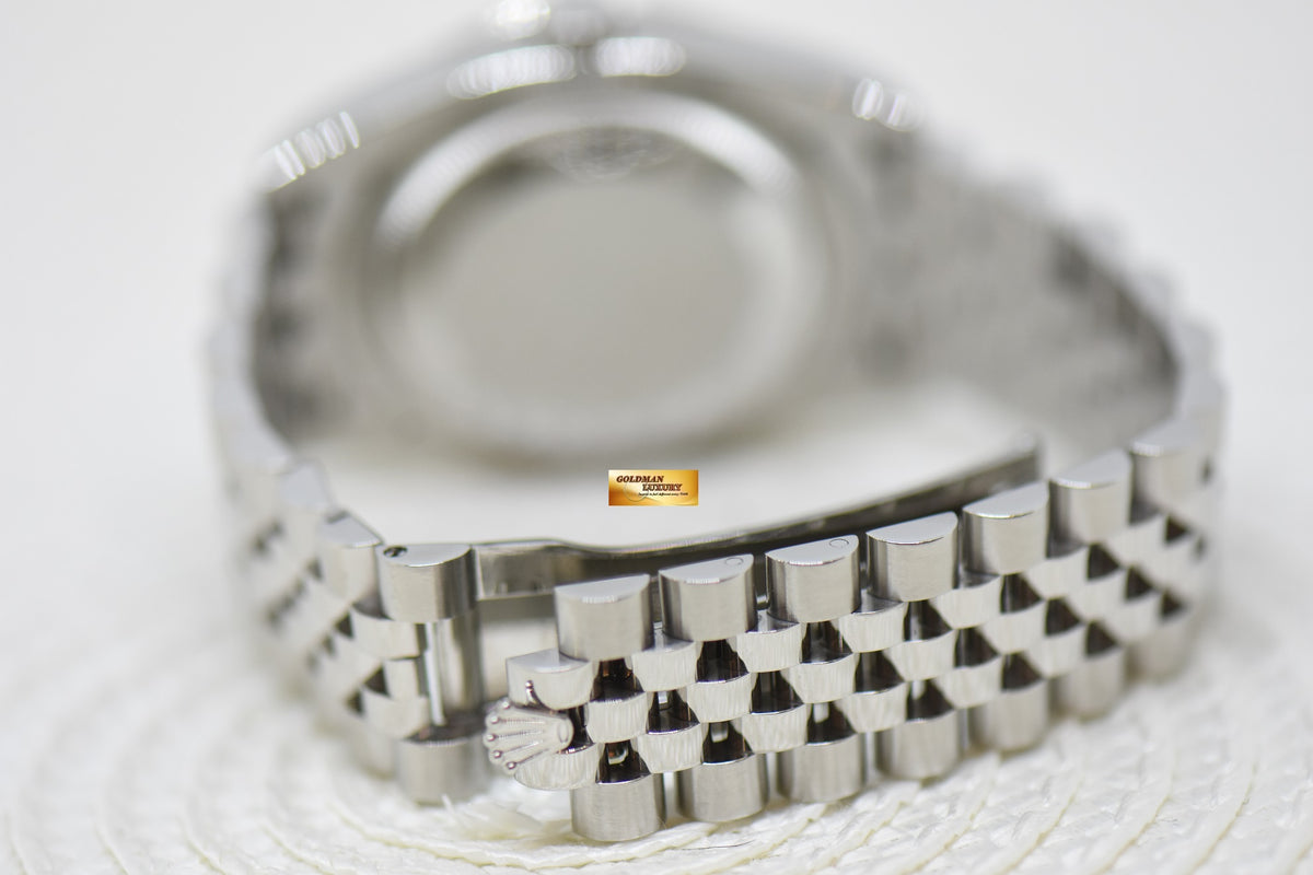 [SOLD] ROLEX OYSTER DATEJUST 36mm TURN-O-GRAPH STEEL IN JUBILEE BRACELET WHITE DIAL 116264 (MINT)
