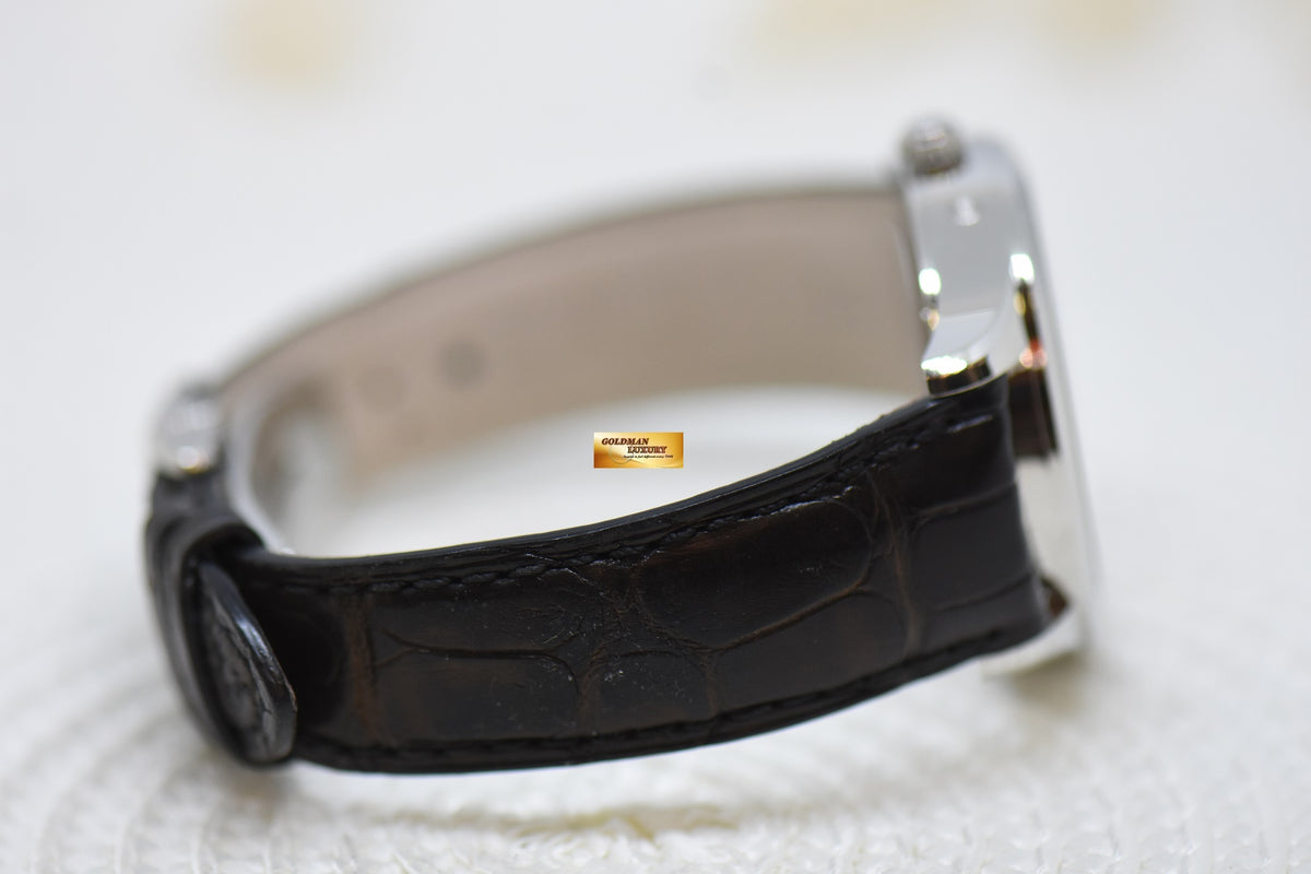 [SOLD] JLC MASTER CONTROL CALENDAR MOONPHASE 40mm STEEL IN LEATHER STRAP AUTOMATIC Q1558420 (MINT)