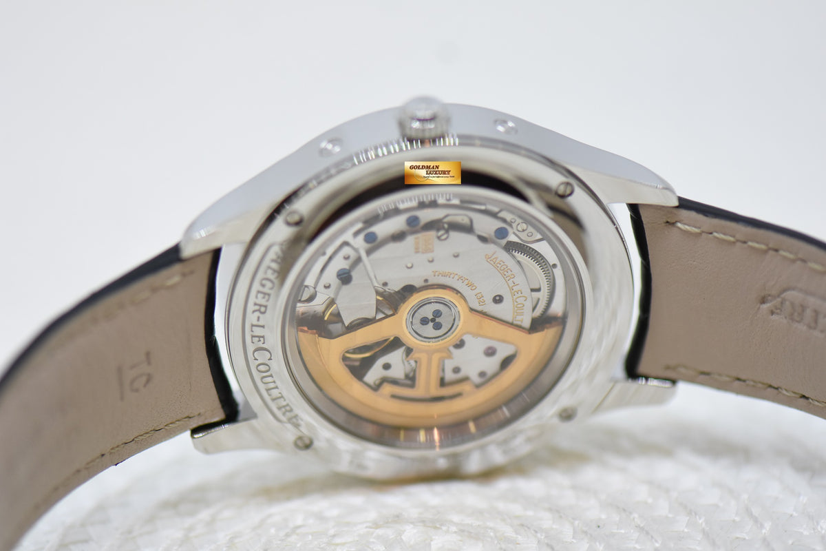 [SOLD] JLC MASTER CONTROL CALENDAR MOONPHASE 40mm STEEL IN LEATHER STRAP AUTOMATIC Q1558420 (MINT)