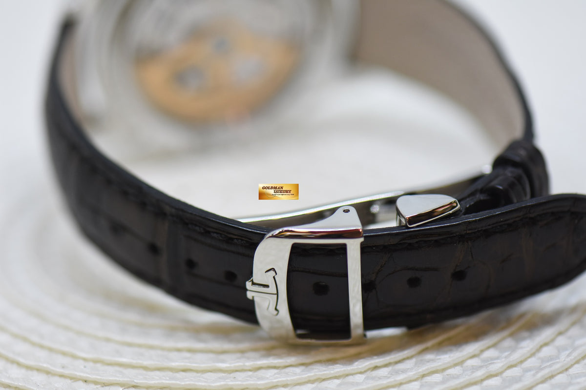 [SOLD] JLC MASTER CONTROL CALENDAR MOONPHASE 40mm STEEL IN LEATHER STRAP AUTOMATIC Q1558420 (MINT)