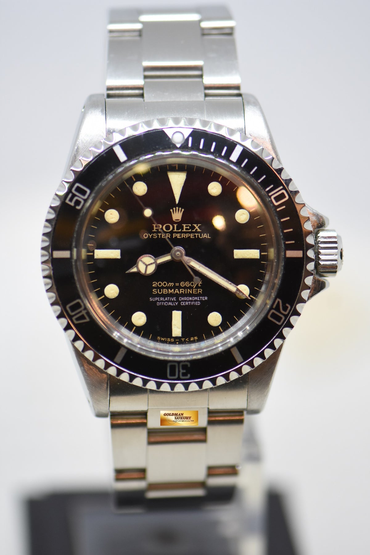 [SOLD] ROLEX OYSTER SUBMARINER METER FIRST GILT DIAL aka “BART SIMPSON” 5512 (BEAUTIFULLY-AGED VINTAGE)