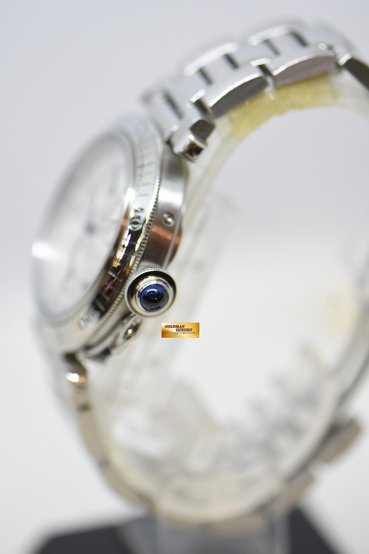 [SOLD] CARTIER PASHA DATE 24HR POWER RESERVE 38mm STEEL IN BRACELET AUTOMATIC 2388 (MINT)