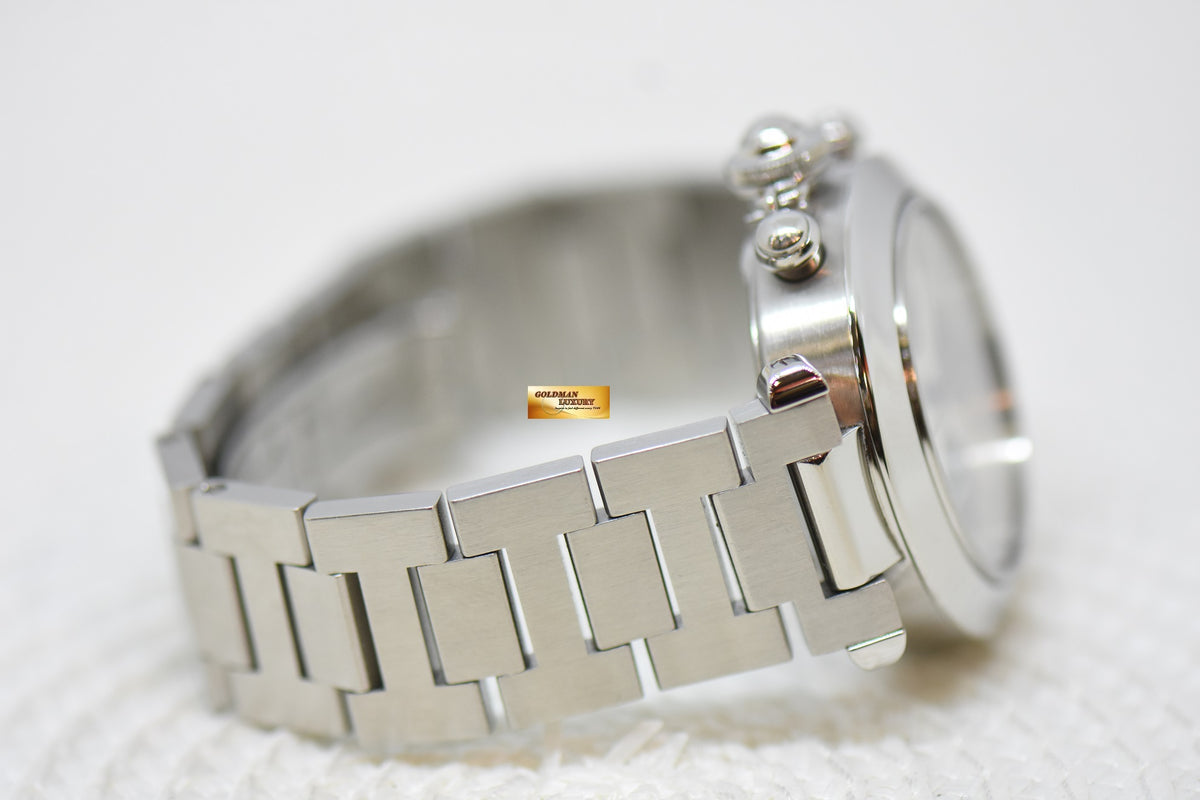 [SOLD] CARTIER PASHA CHRONOGRAPH 36mm STEEL IN BRACELET “PANDA DIAL” AUTOMATIC 2412 (MINT)