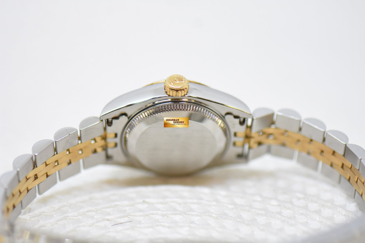 [SOLD] ROLEX OYSTER DATEJUST 26mm HALF-GOLD IN JUBILEE BRACELET CHAMPAGNE DIAL 69173 (MINT)