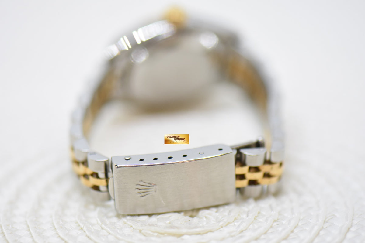 [SOLD] ROLEX OYSTER DATEJUST 26mm HALF-GOLD IN JUBILEE BRACELET CHAMPAGNE DIAL 69173 (MINT)