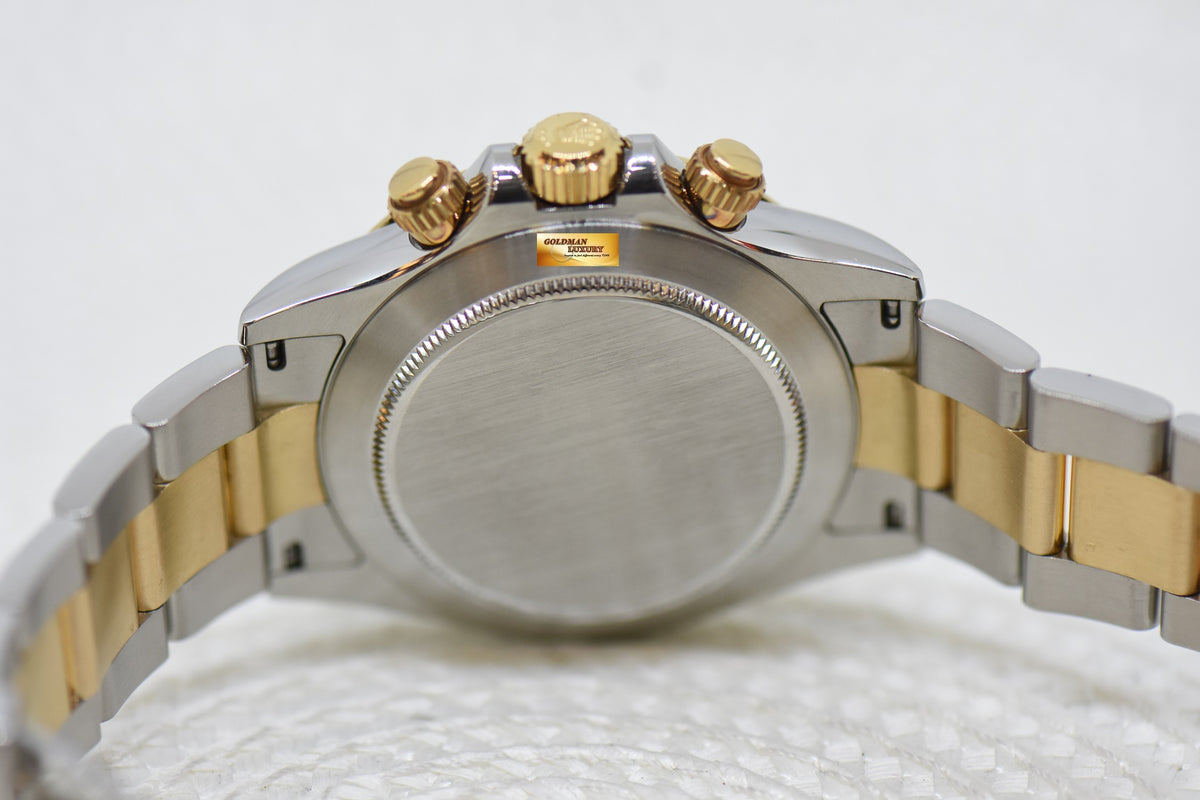 [SOLD] ROLEX OYSTER DAYTONA CHRONOGRAPH 40mm GOLD / STEEL IN OYSTER BRACELET MOP DIAMOND DIAL 116523 (LONG CLASP) (MINT)