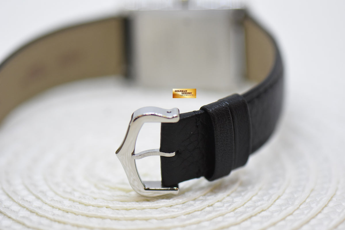 [SOLD] CARTIER TANK MUST LARGE STEEL IN LEATHER QUARTZ WSTA0041 (LNIB)