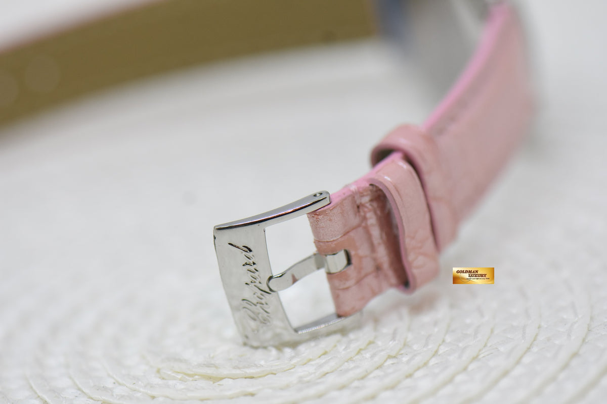 [SOLD] CHOPARD HAPPY SPORT 31mm SNOWFLAKE DIAMONDS STEEL IN LEATHER STRAP QUARTZ 27/8949 (MINT)