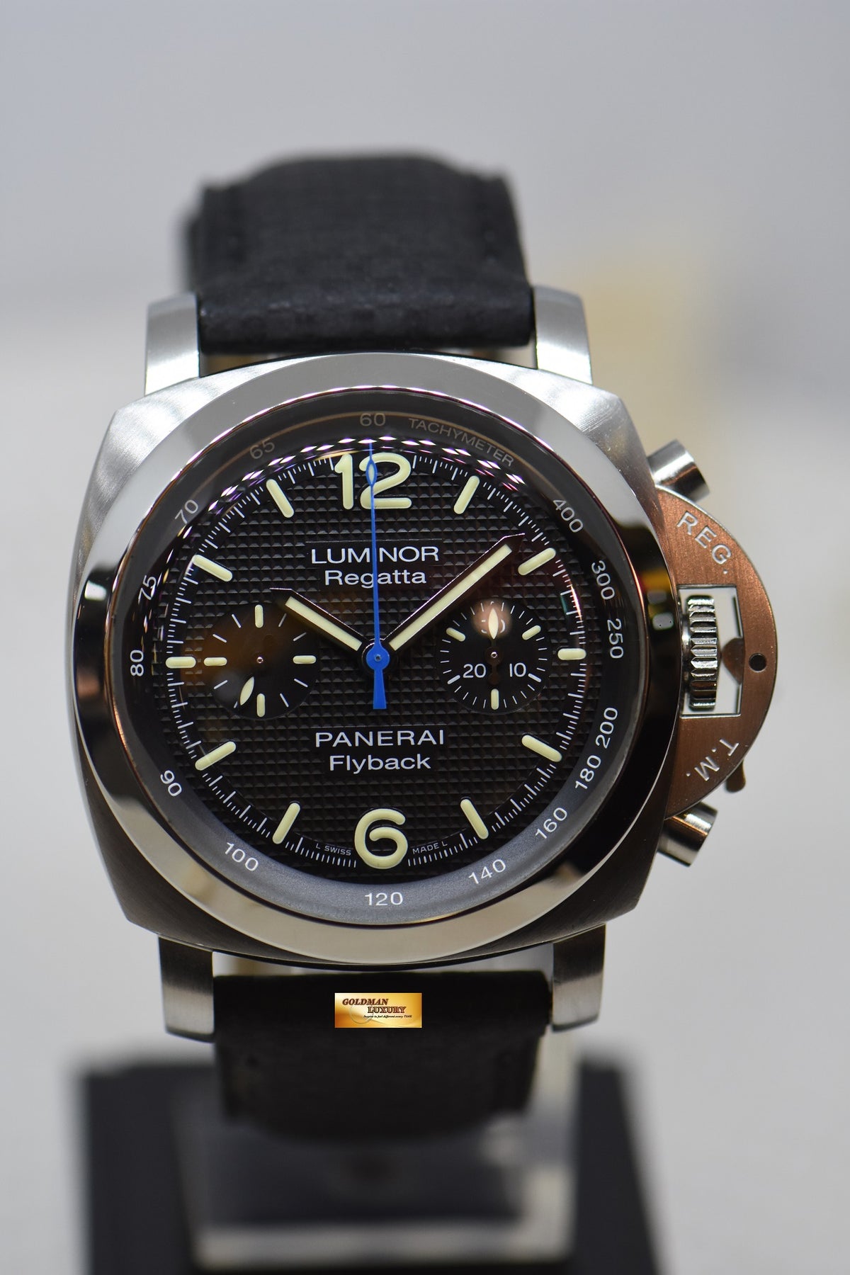 [SOLD] PANERAI LUMINOR 1950 FLYBACK REGATTA CHRONOGRAPH 44mm STEEL AUTOMATIC PAM 253 (LNIB)