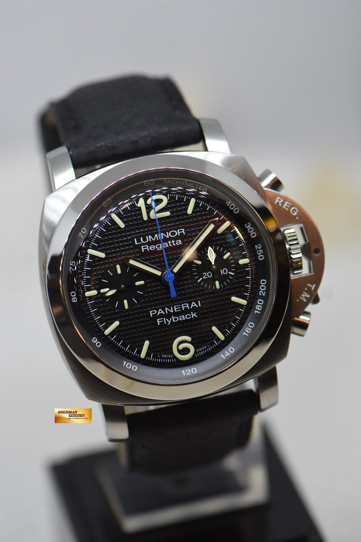 [SOLD] PANERAI LUMINOR 1950 FLYBACK REGATTA CHRONOGRAPH 44mm STEEL AUTOMATIC PAM 253 (LNIB)