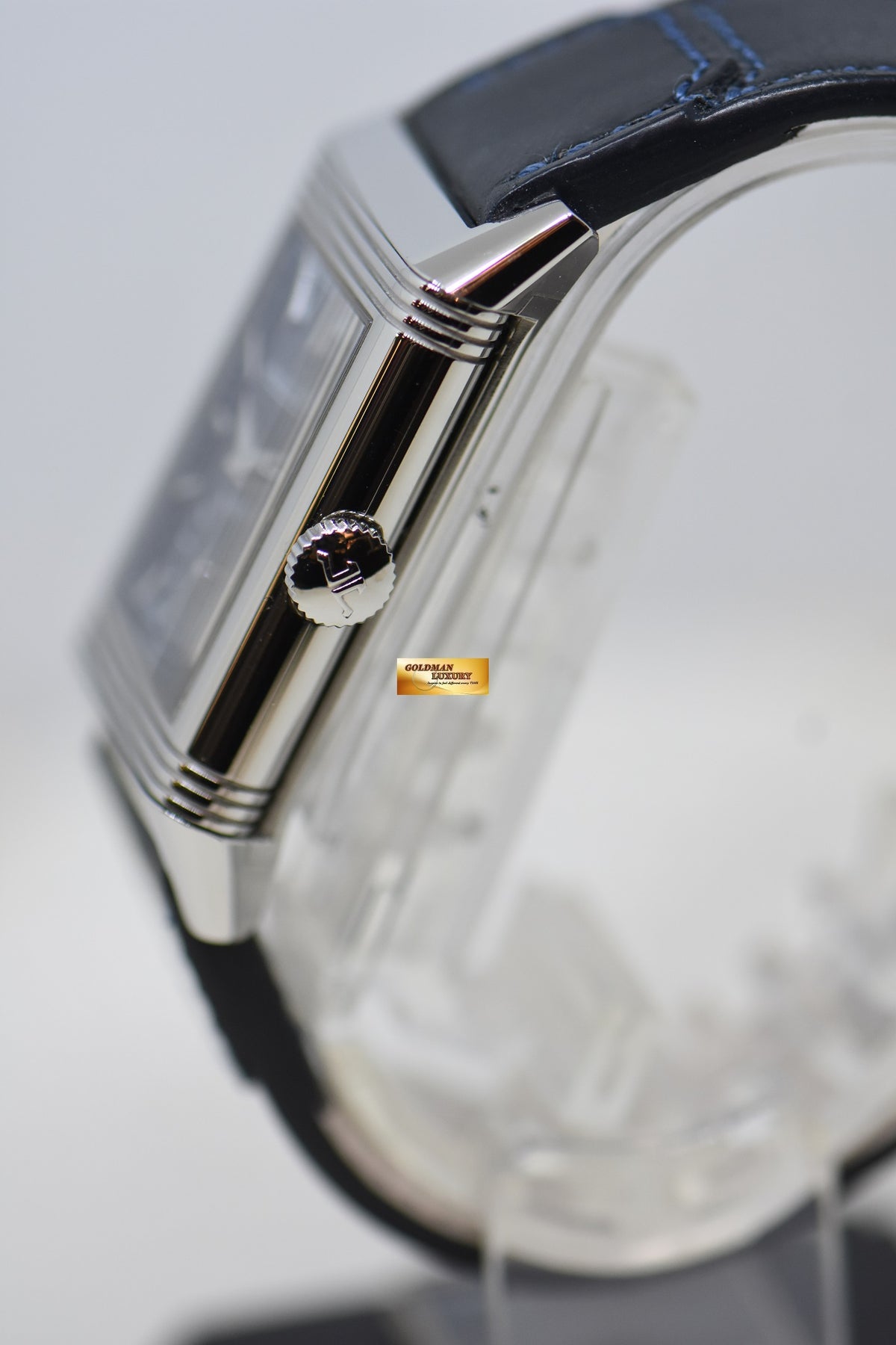 [SOLD] JAEGER Le-COULTRE REVERSO TRIBUTE MONOFACE SMALL SECONDS STEEL LEATHER BLUE MANUAL Q3978480 (LNIB)