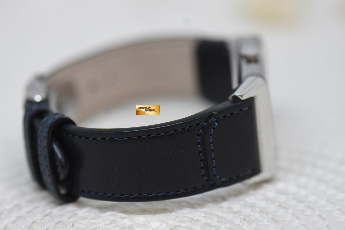 [SOLD] JAEGER Le-COULTRE REVERSO TRIBUTE MONOFACE SMALL SECONDS STEEL LEATHER BLUE MANUAL Q3978480 (LNIB)