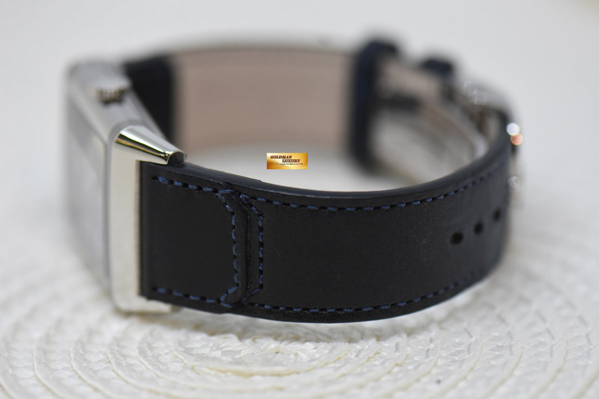 [SOLD] JAEGER Le-COULTRE REVERSO TRIBUTE MONOFACE SMALL SECONDS STEEL LEATHER BLUE MANUAL Q3978480 (LNIB)