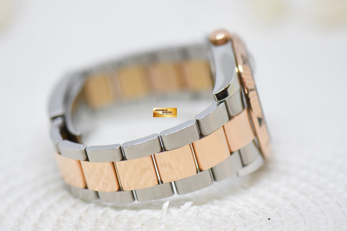 [SOLD] ROLEX OYSTER DATEJUST 36mm TURN-O-GRAPH EVEROSE / STEEL IN OYSTER BRACELET SILVER DIAL 116261 (MINT)