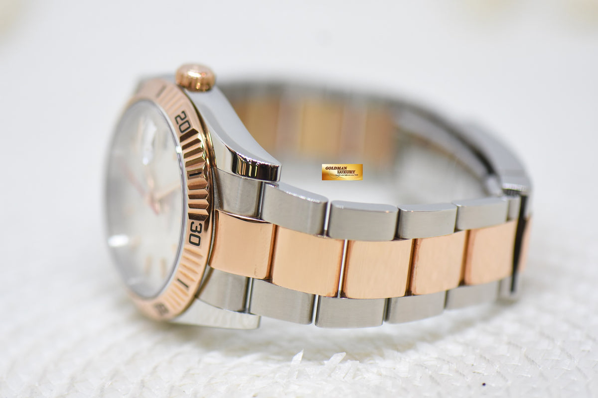 [SOLD] ROLEX OYSTER DATEJUST 36mm TURN-O-GRAPH EVEROSE / STEEL IN OYSTER BRACELET SILVER DIAL 116261 (MINT)