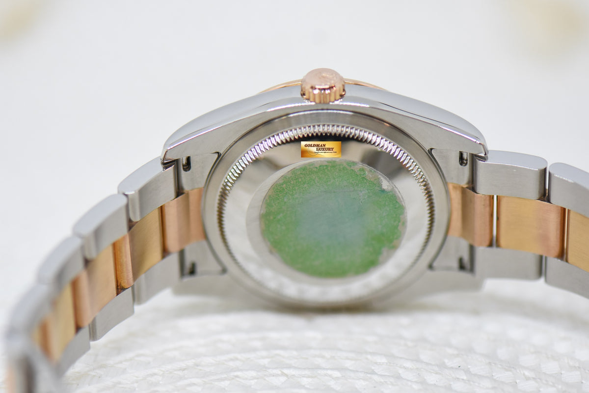[SOLD] ROLEX OYSTER DATEJUST 36mm TURN-O-GRAPH EVEROSE / STEEL IN OYSTER BRACELET SILVER DIAL 116261 (MINT)